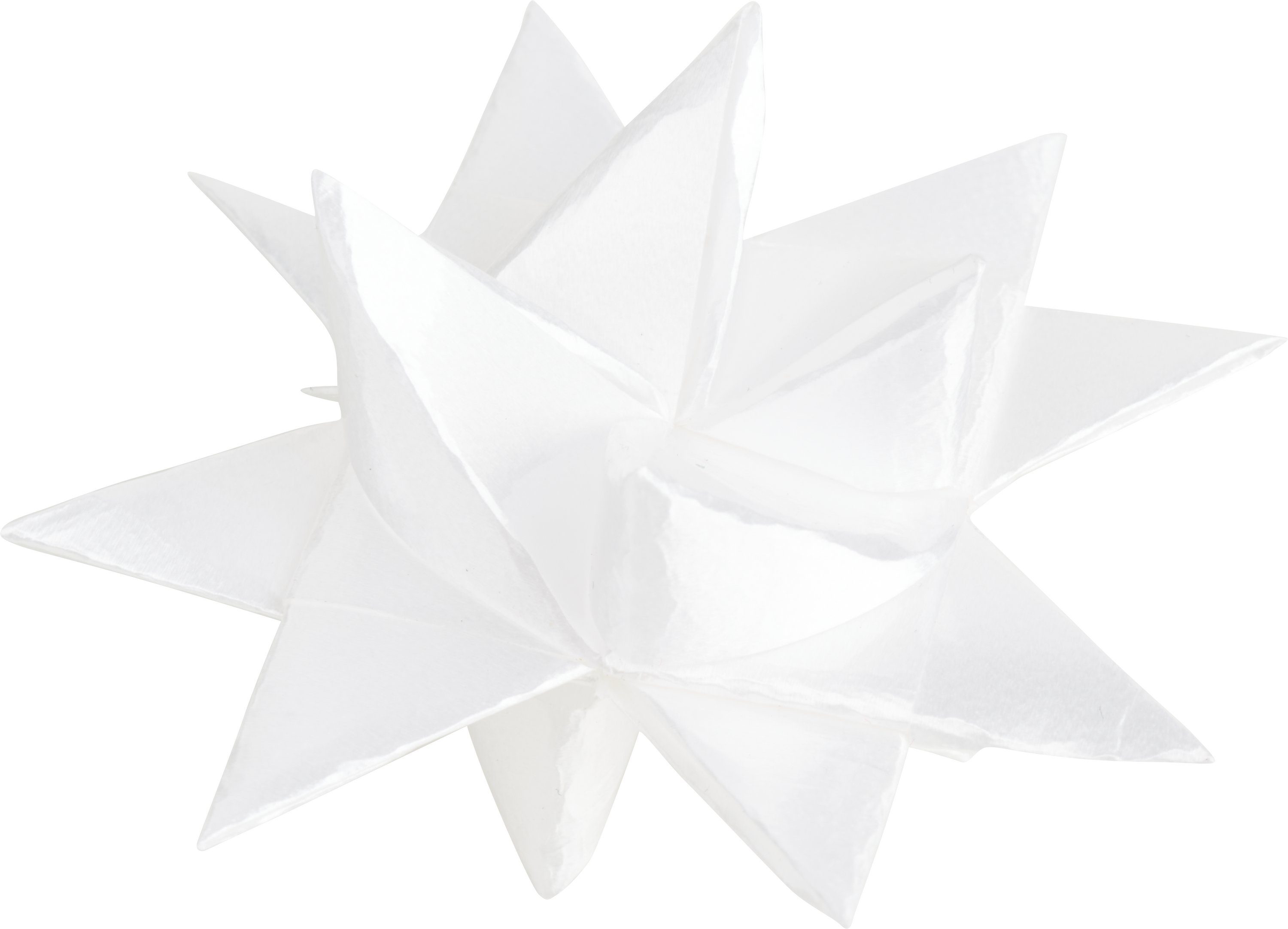 Papiersterne, 24 Weiß Stück Bertels Outdoor, Gebrüder