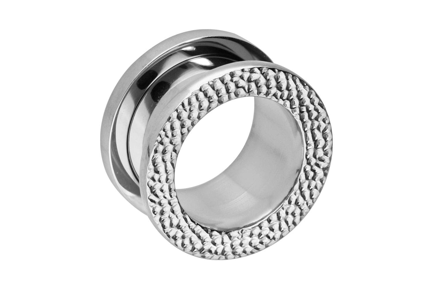 PIERCINGLINE Plug Chirurgenstahl Tunnel STRUKTUR (Tunnels, 1-tlg)