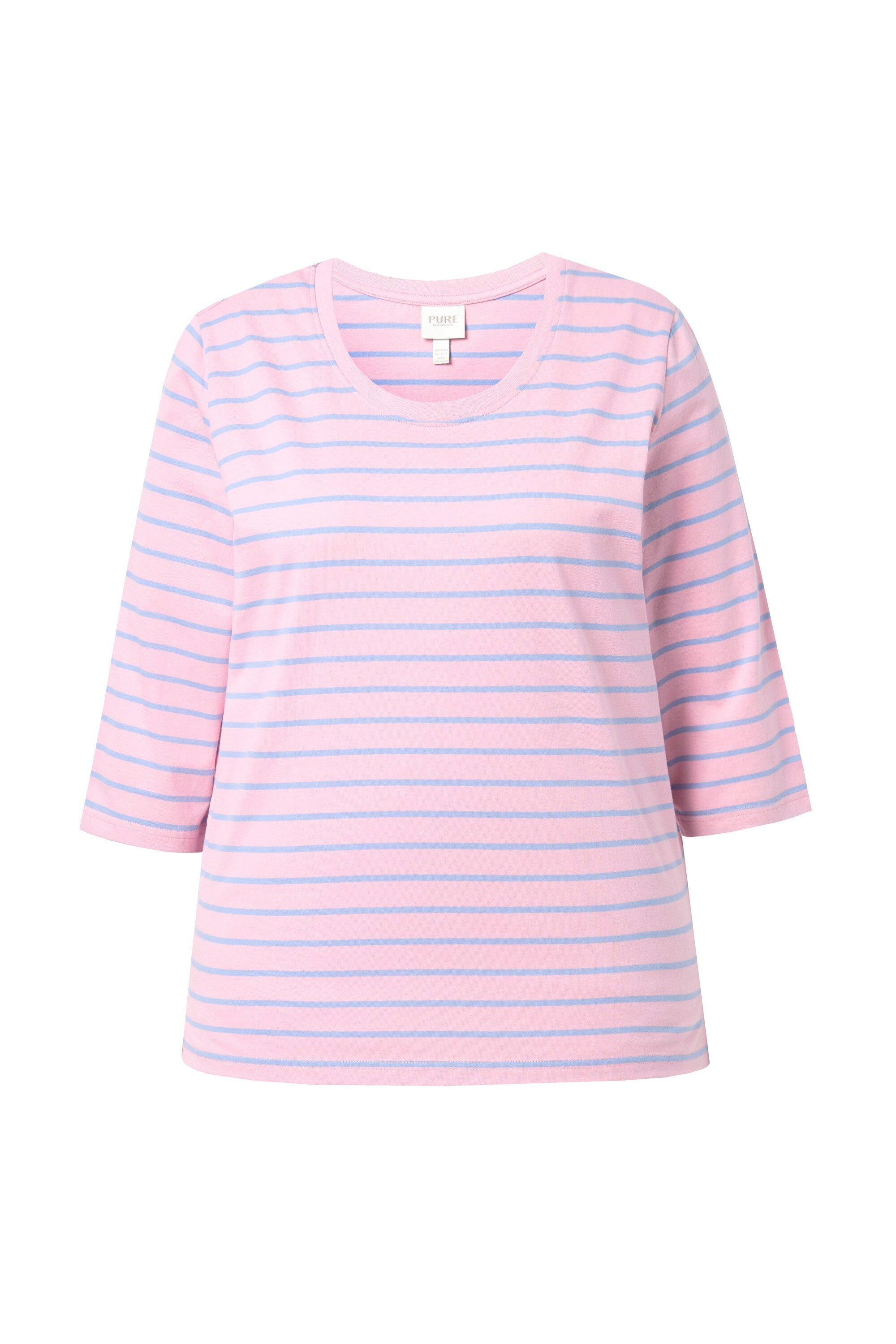 Ulla Popken T-Shirt Shirt Ringel Rundhals günstig online kaufen