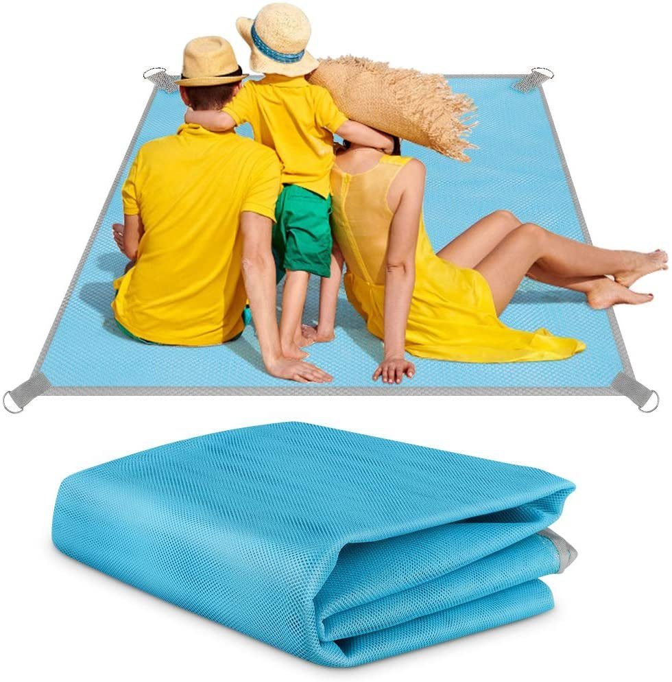 Dauerhaft Strandmatte Sandfrei Stranddecke Picknick im Freien Decke Campingdecke 