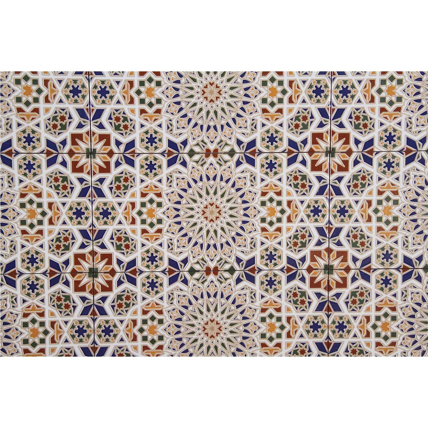 FL2090 schöne Rabab mit Wandfliese Fliesen Steinzeug Orientalische Küche Moro Casa bunt, Keramikfliesen 30x15 endlos Marokkanische Badezimmer, Wandfliesen, cm Muster, für