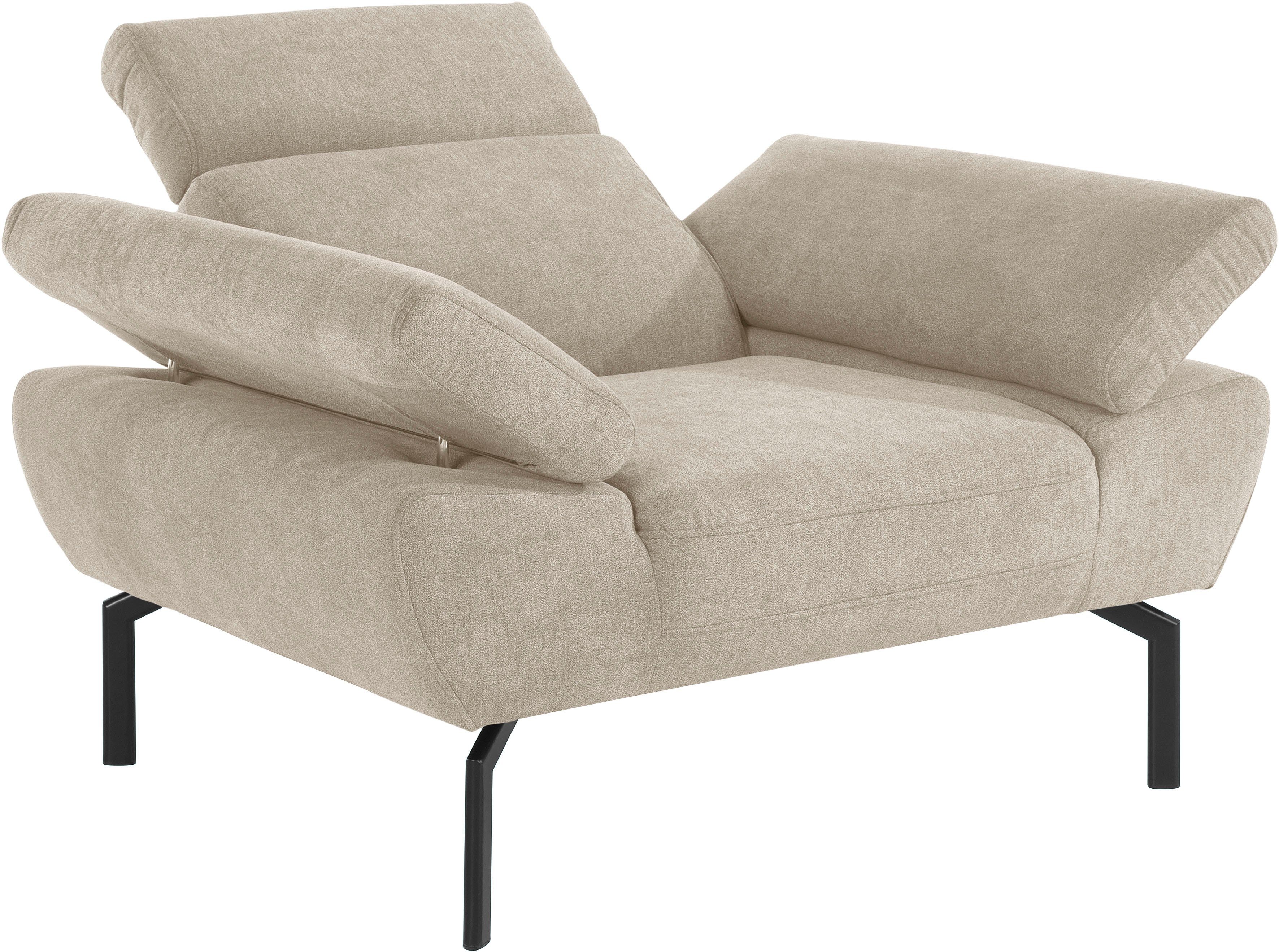 Places of Style Sessel Trapino wahlweise mit Luxus, Lederoptik in Luxus-Microfaser Rückenverstellung