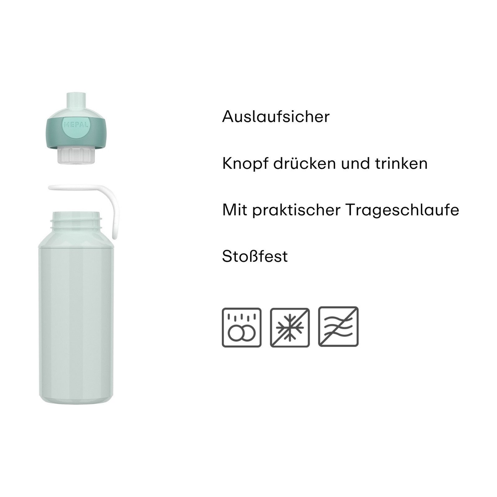 Mepal Trinkflasche Campus (2026) Pop-Up Trinkflasche 400 ml