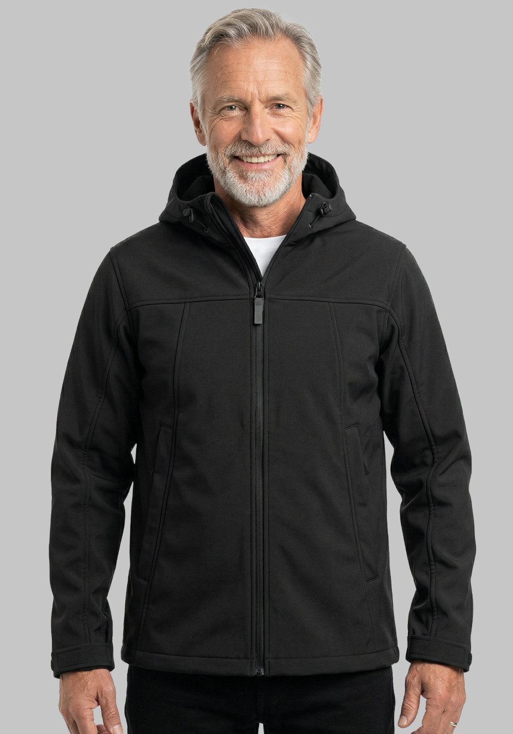 Promodoro Softshelljacke Outdoor Softshell Jacke Funktionsjacke mit Kapuze, winddicht, bequem, atmungsaktiv