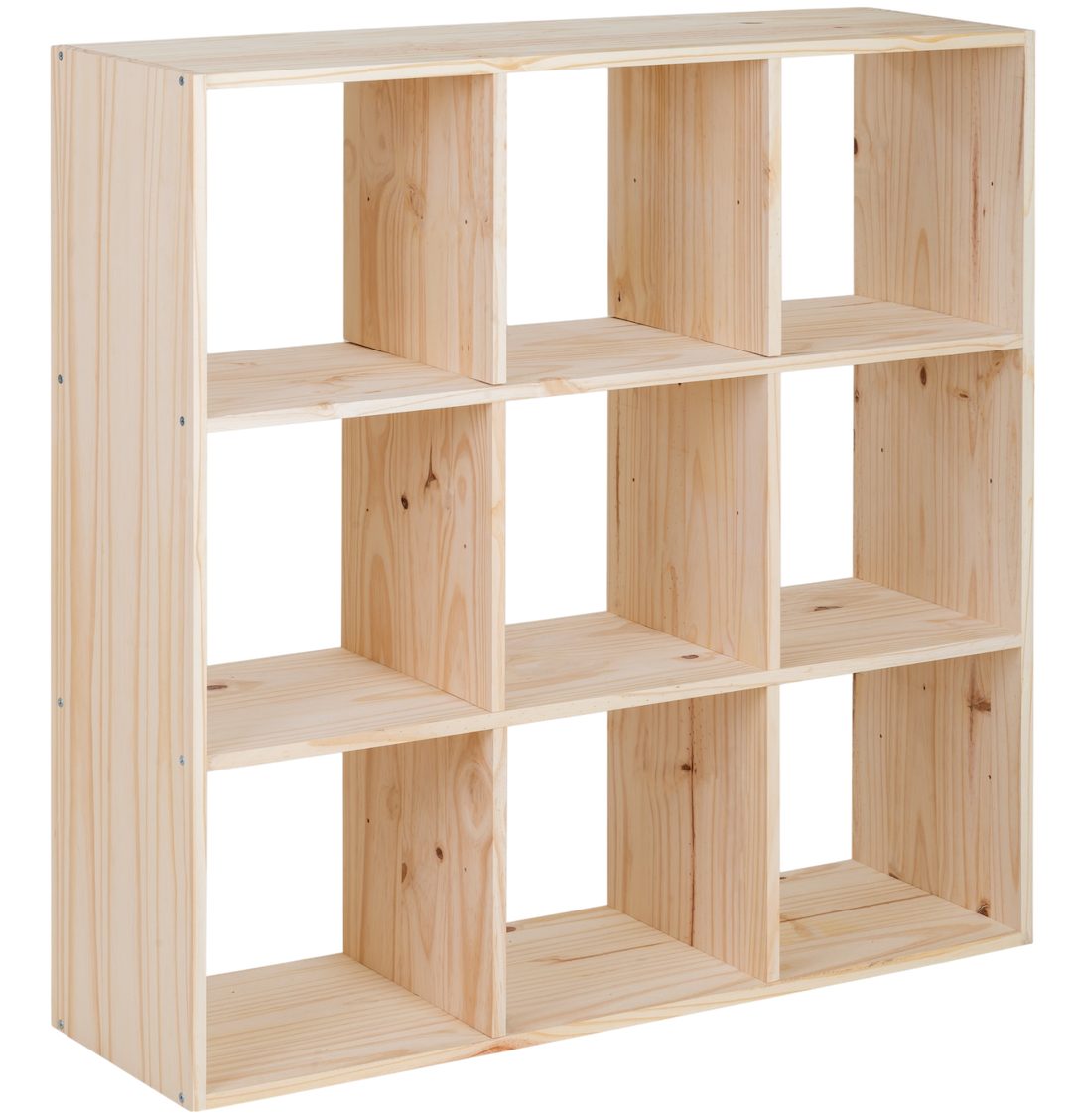 Servary Standregal Echtholz Würfelregal Kubik, 3x3, günstig online kaufen