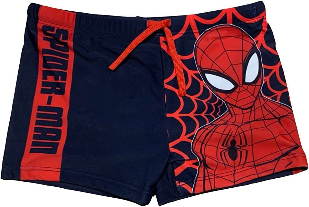 Spiderman Boxer-Badehose Badehose Schwimmboxer Jungen Badeshorts Spider-Man 98 - 128 rot