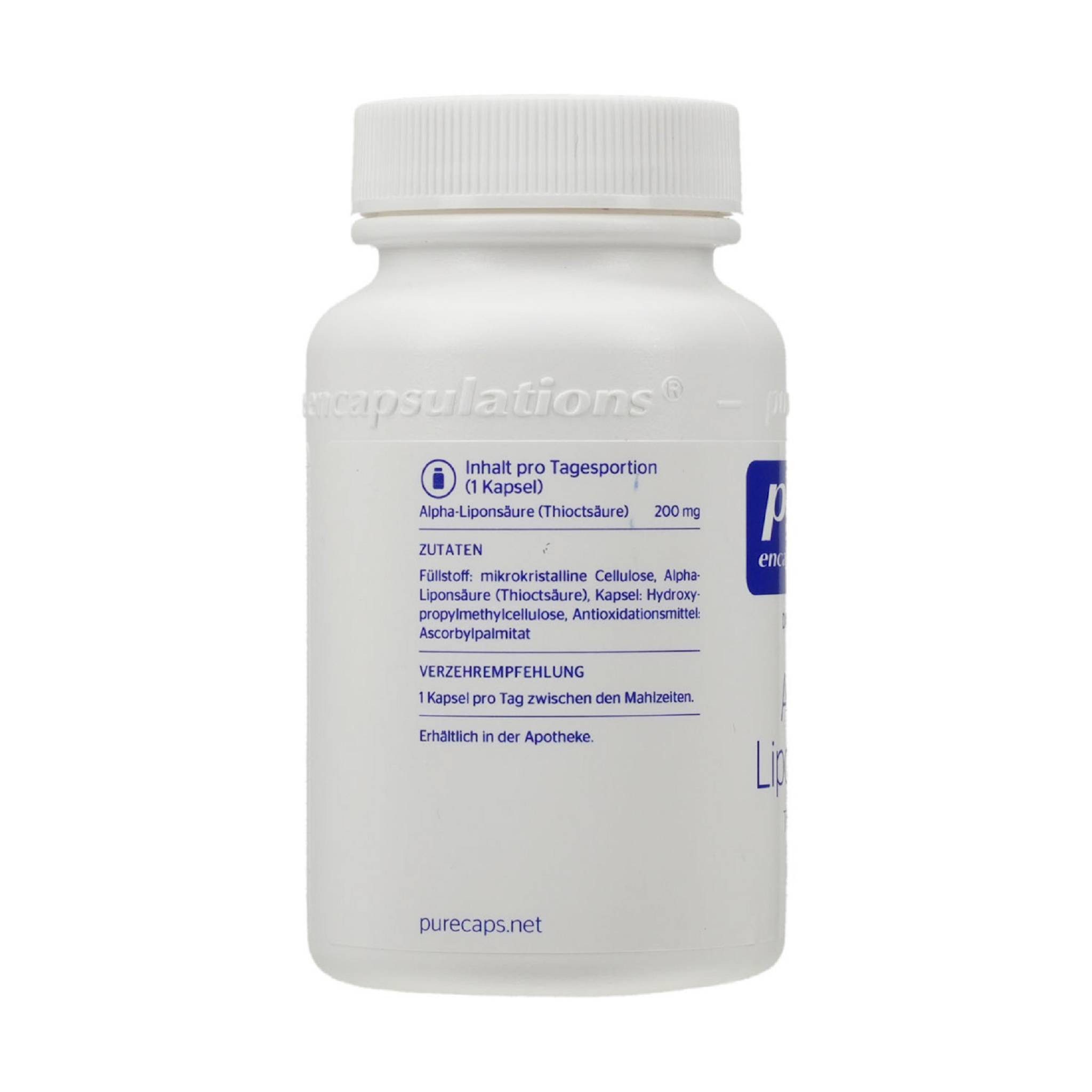pro medico GmbH PURE ENCAPSULATIONS Alpha Liponsäure Kapseln Kapsel