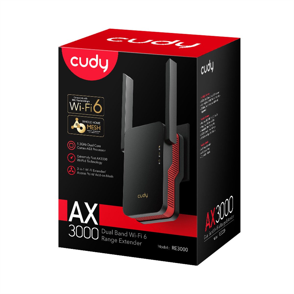 cudy RE3000 AX3000 WiFi 6 Mesh Repeater WLAN-Repeater – Bild 2 von 5