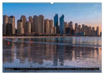 CALVENDO Wandkalender Dubai - Eine künstliche Stadt (Premium, hochwertiger DIN A2 Wandkalender 2023, Kunstdruck in Hochglanz)