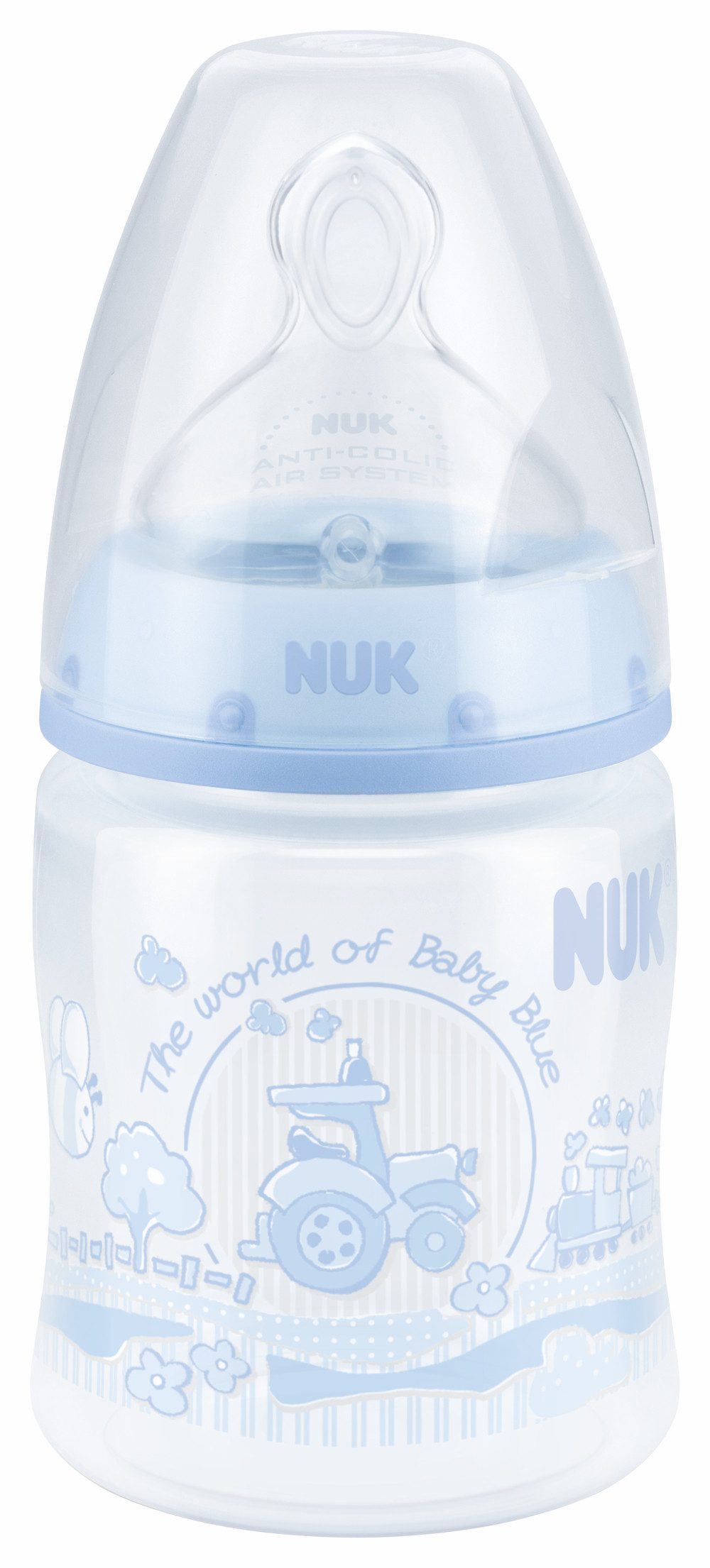 Trinklernbecher NUK rose&blue First Choice+ Flasche 150ml