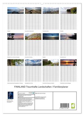 CALVENDO Wandkalender FINNLAND Traumhafte Landschaften / Familienplaner (Premium, hochwertiger DIN A2 Wandkalender 2023, Kunstdruck in Hochglanz)