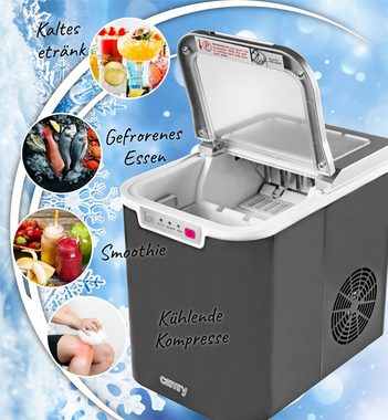 JUNG Elektrischer Eiswürfelbereiter CAMRY CR8073 Eiswürfelmaschine klein Eiswürfel Eiwürfelbereiter, 2,2 Fassung Wasser Eismaschine Würfel Kompressor Eis Maschine Automat