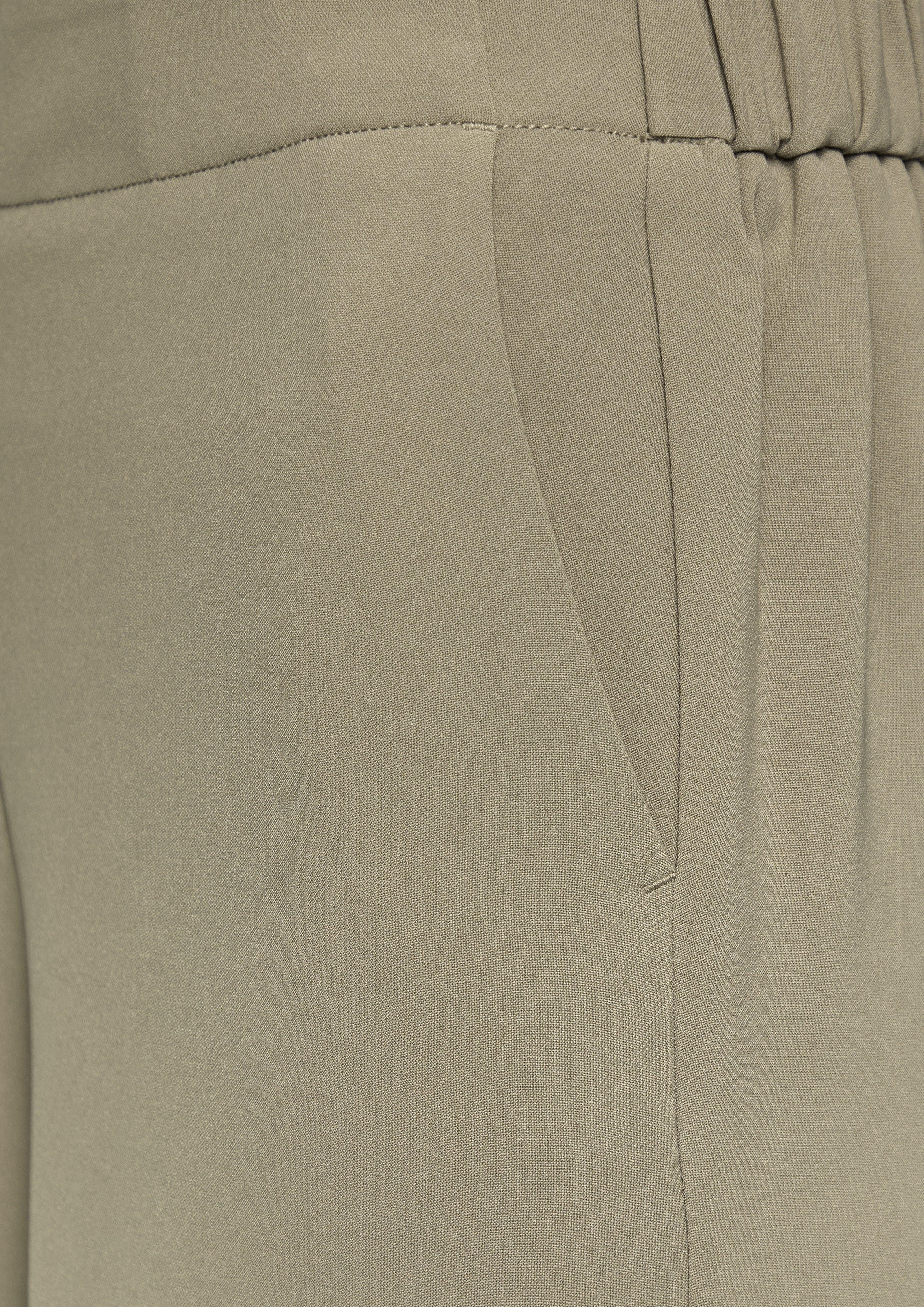 s.Oliver Stoffhose Wide-Leg-Hose mit elastischem Bund günstig online kaufen