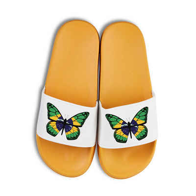 Youth Designz Brasil Butterfly Unisex Badelatschen Flip Flops Badeschuh mit lustigen Logo für Damen und Herren