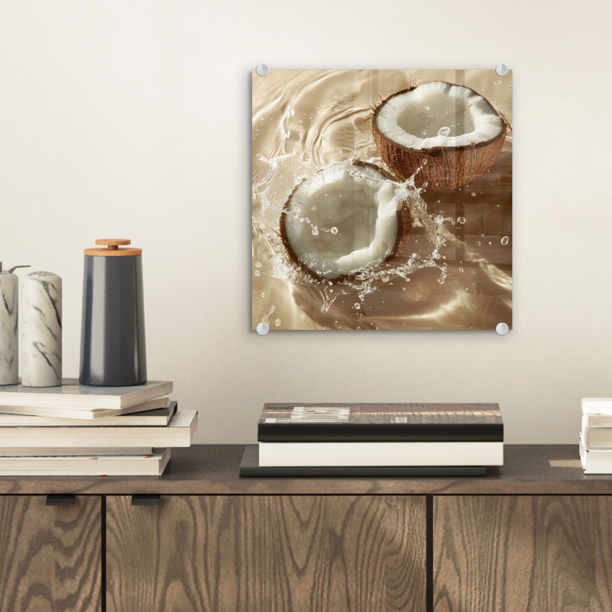 MuchoWow Acrylglasbild Kokosnuss - Wasser - günstig online kaufen