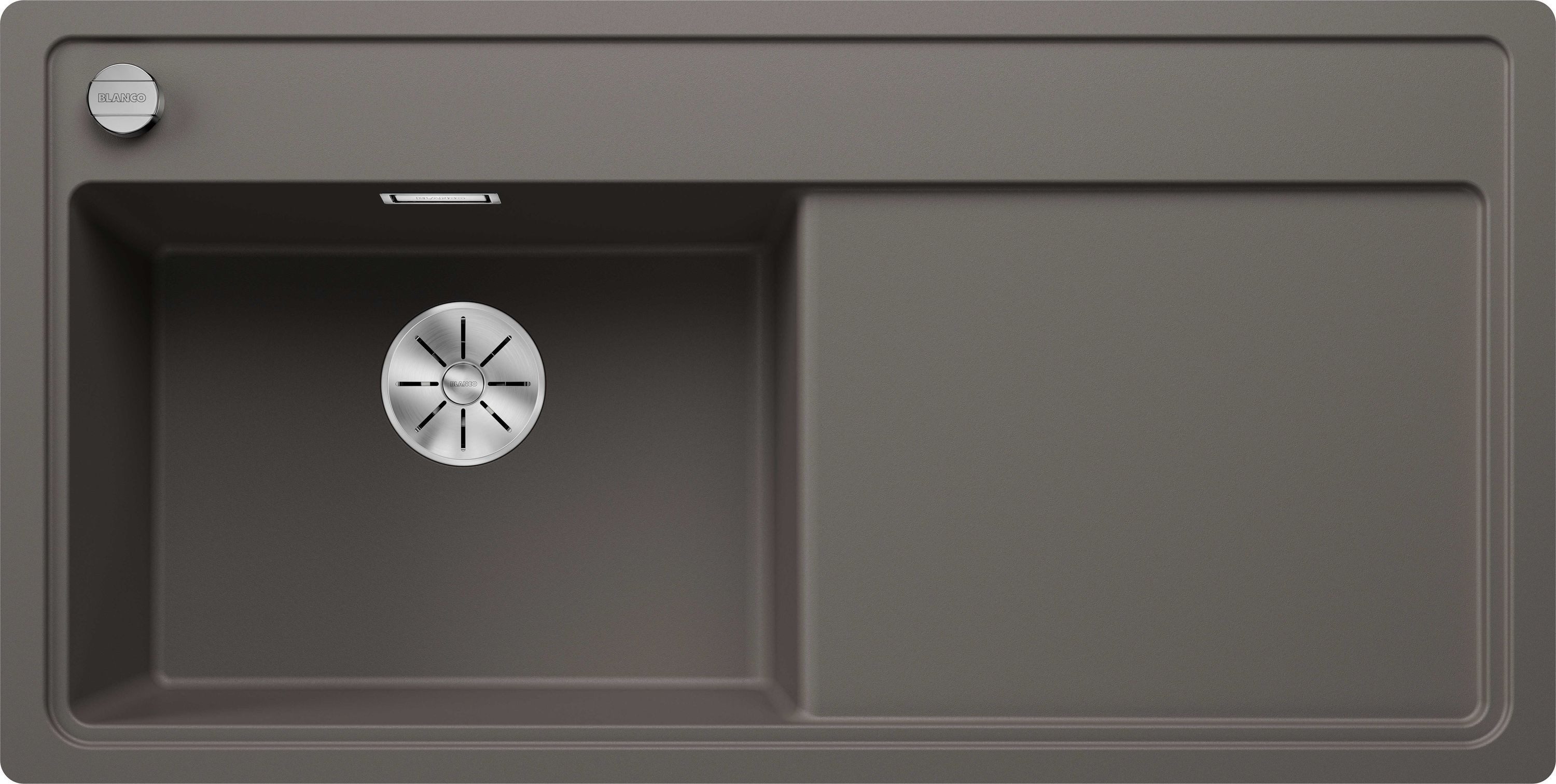 Einbauspüle ZENAR XL 6 S-F Einbauspüle SILGRANIT vulkangrau ab 60 cm Excenter