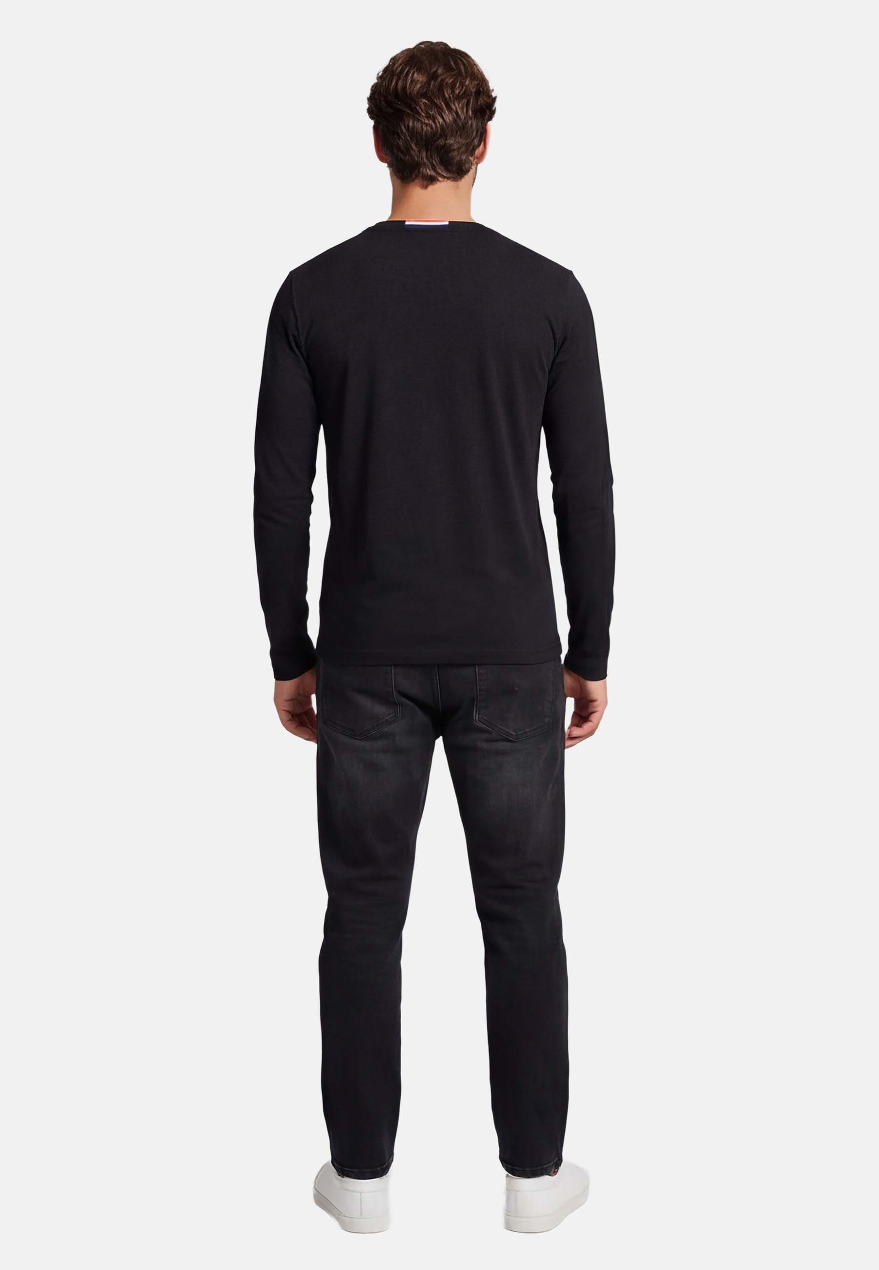 U.S. Polo Assn. Longsleeve USAaron – Herren Langarmshirt mit Logo-Stickerei Aus 100 % Baumwolle, mit Rundhalsausschnitt und klassischer Passform