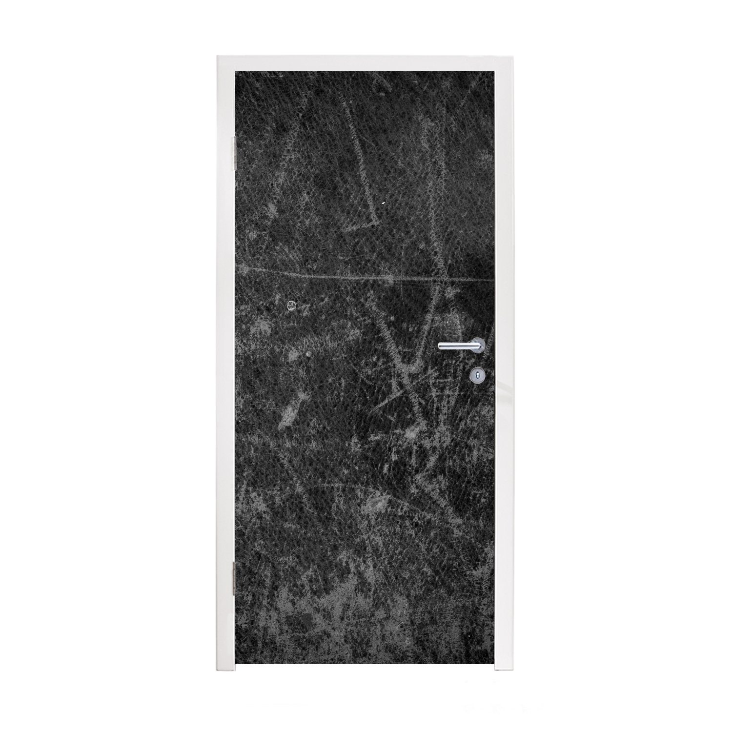 【Öffnung】 MuchoWow Türtapete Lederoptik Fototapete - cm Leder Tür, (1 Matt, Türaufkleber, Industrie, St), für - bedruckt, 75x205