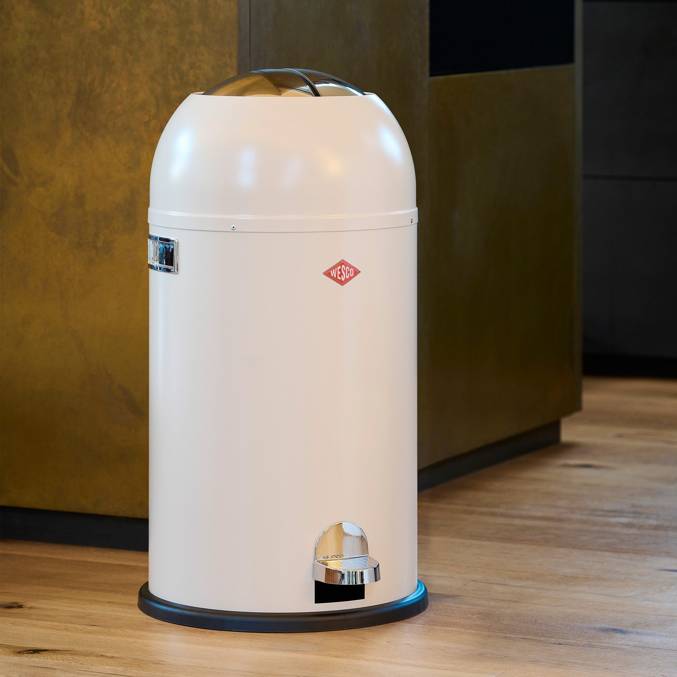 WESCO Mülleimer Kickmaster, Abfallsammler mit Dämpfer, 33 Liter