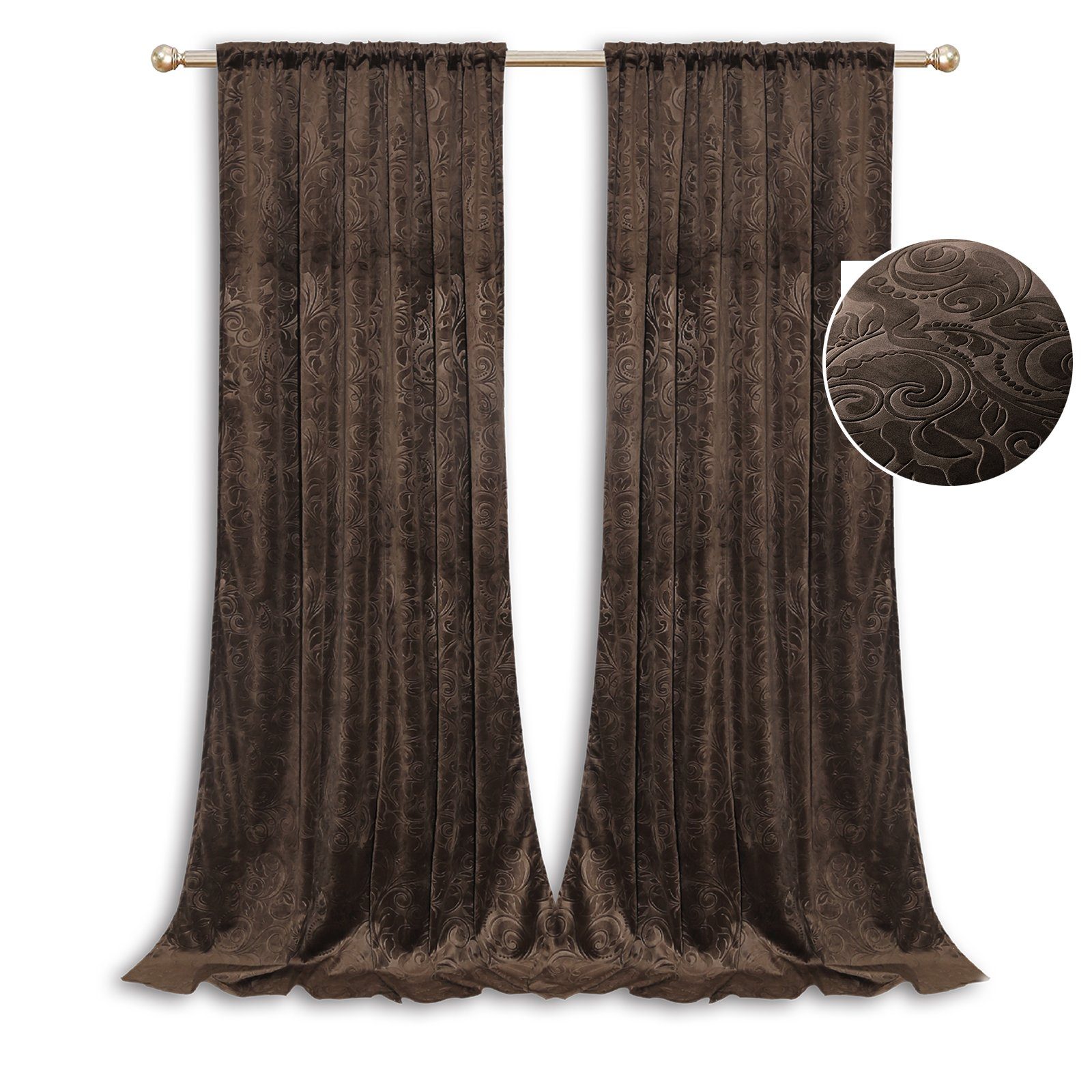 BTTO V&G Verdunkelungsvorhang Thermovorhänge 2 Stuck günstig online kaufen