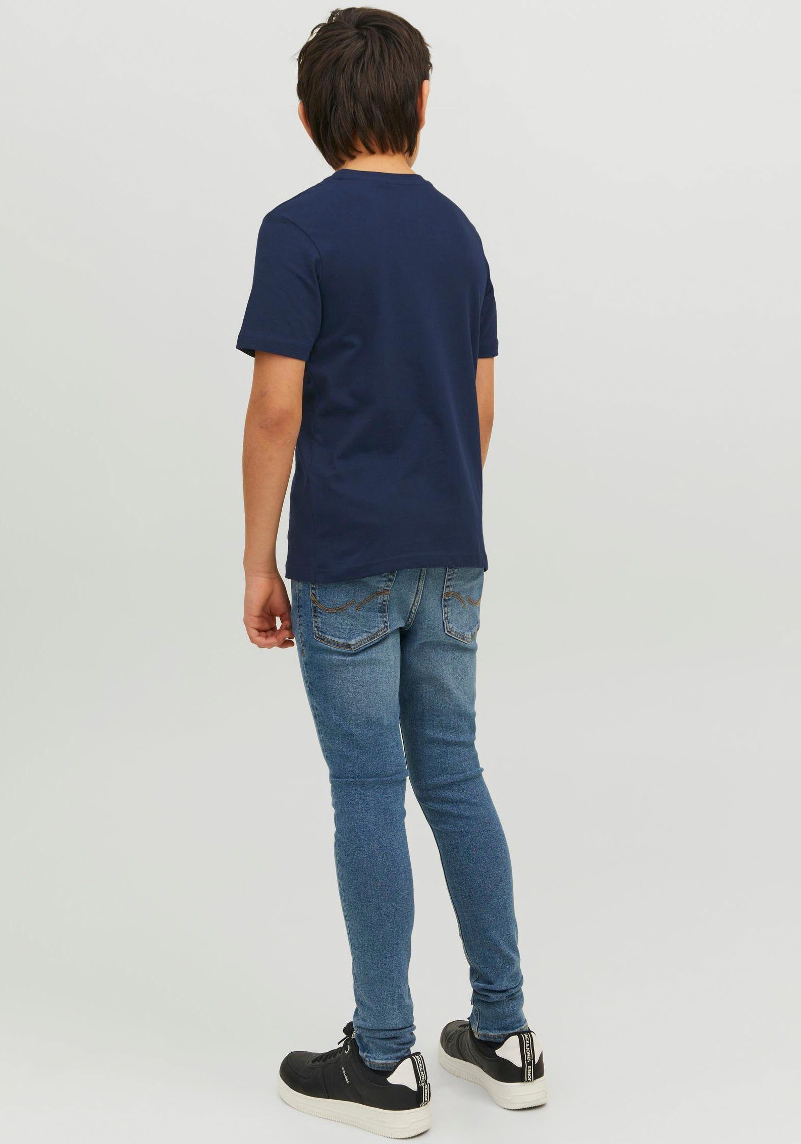 Jack & Jones T-Shirt JJEJEANS blazer navy O-NECK TEE Junior