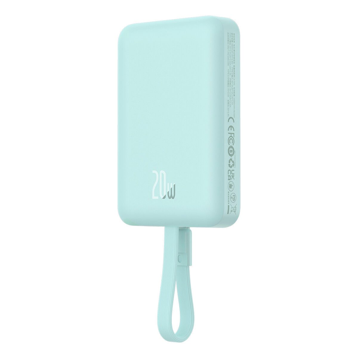 Baseus Mini MagSafe 10000mAh 20 W Powerbank mit Kabel + 60 W 0,3 m Kabel Powerbank