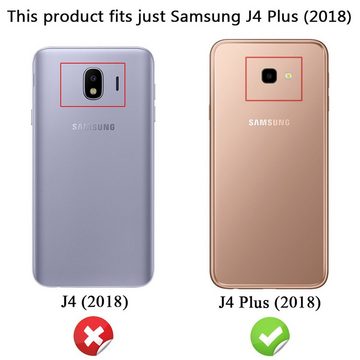 Nalia Schutzfolie Samsung Galaxy J4 Plus, (2-Pack) Schutzglas