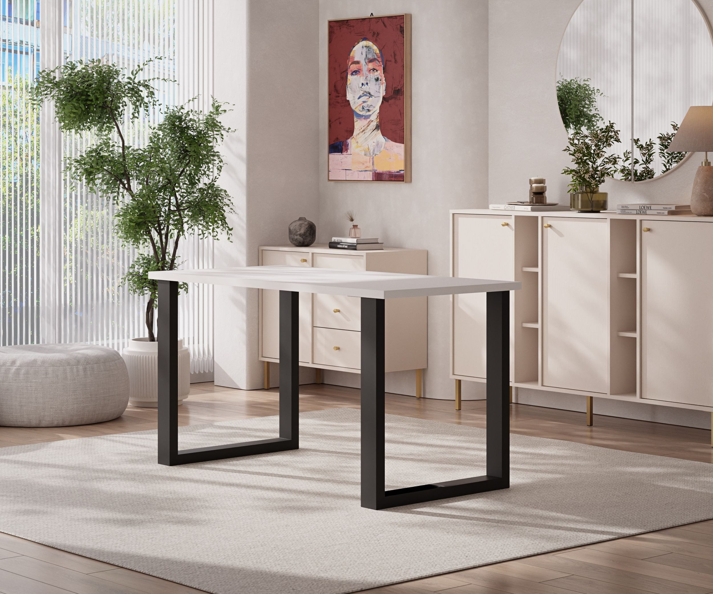 Küchen-Preisbombe Esstisch Imperial Tisch 138x67 cm Wohnzimmer Esszimmer Büro Schreibtisch