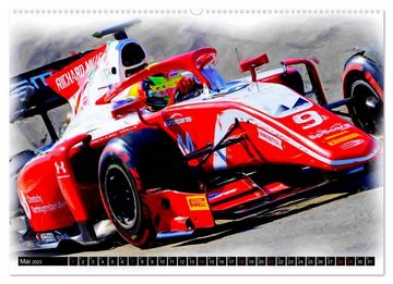 CALVENDO Wandkalender Deutsche in der Formel 1 (Premium, hochwertiger DIN A2 Wandkalender 2023, Kunstdruck in Hochglanz)