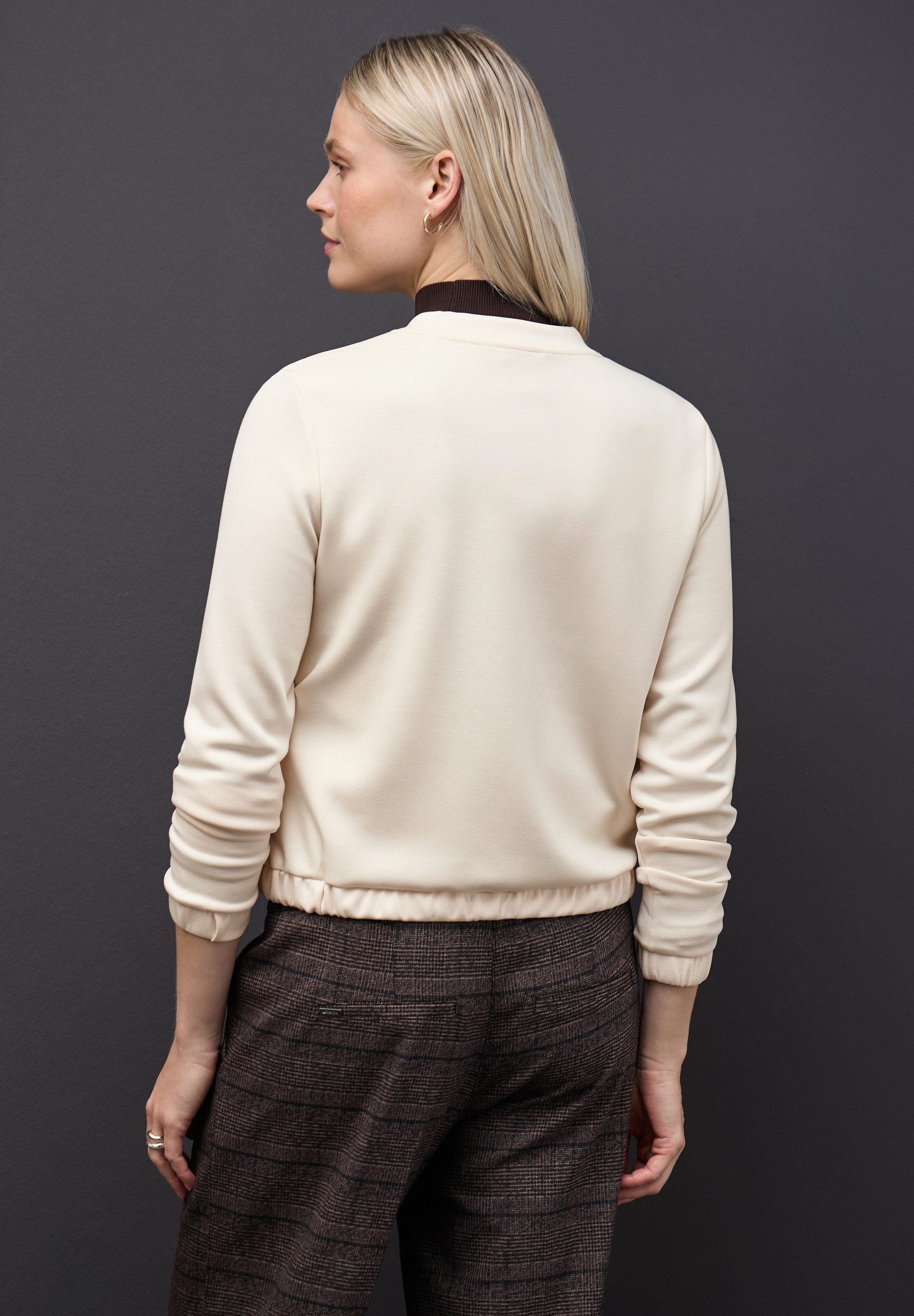 STREET ONE Strickjacke im sportiven Blouson-Style günstig online kaufen