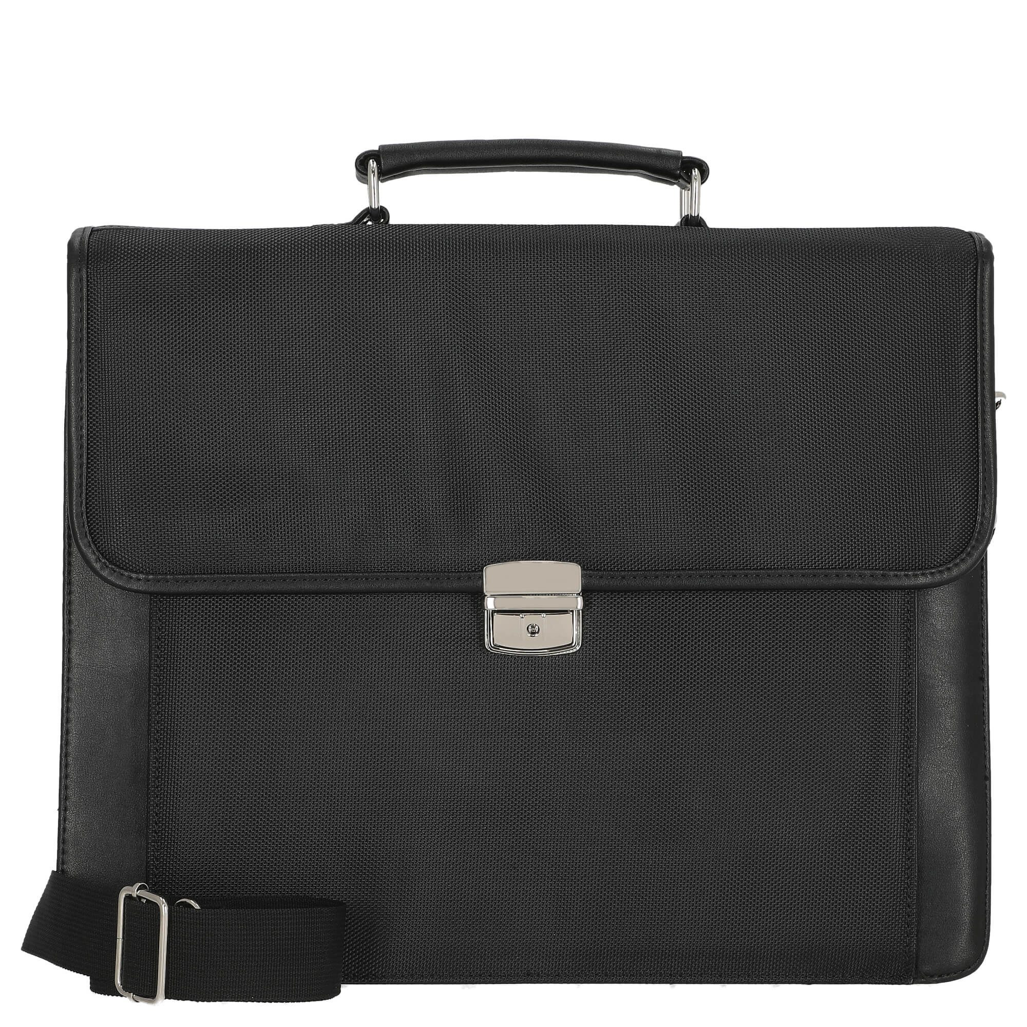 Aktentasche Basic Line - Aktentasche 41 cm Nylon (schwarz)