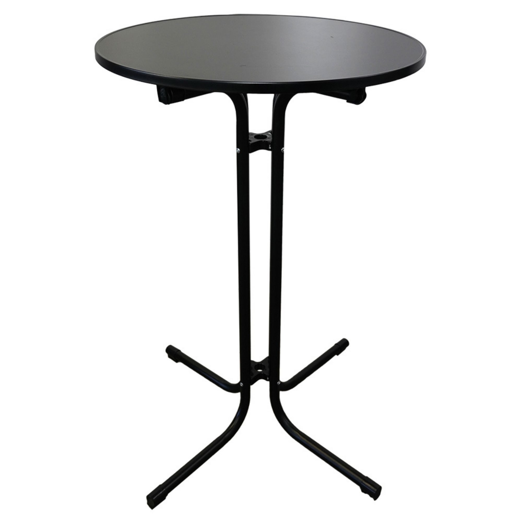 Stehtisch Runder Bistrotisch klappbar mit Husse HxØ 110x70cm MDF-Platte mit PVC