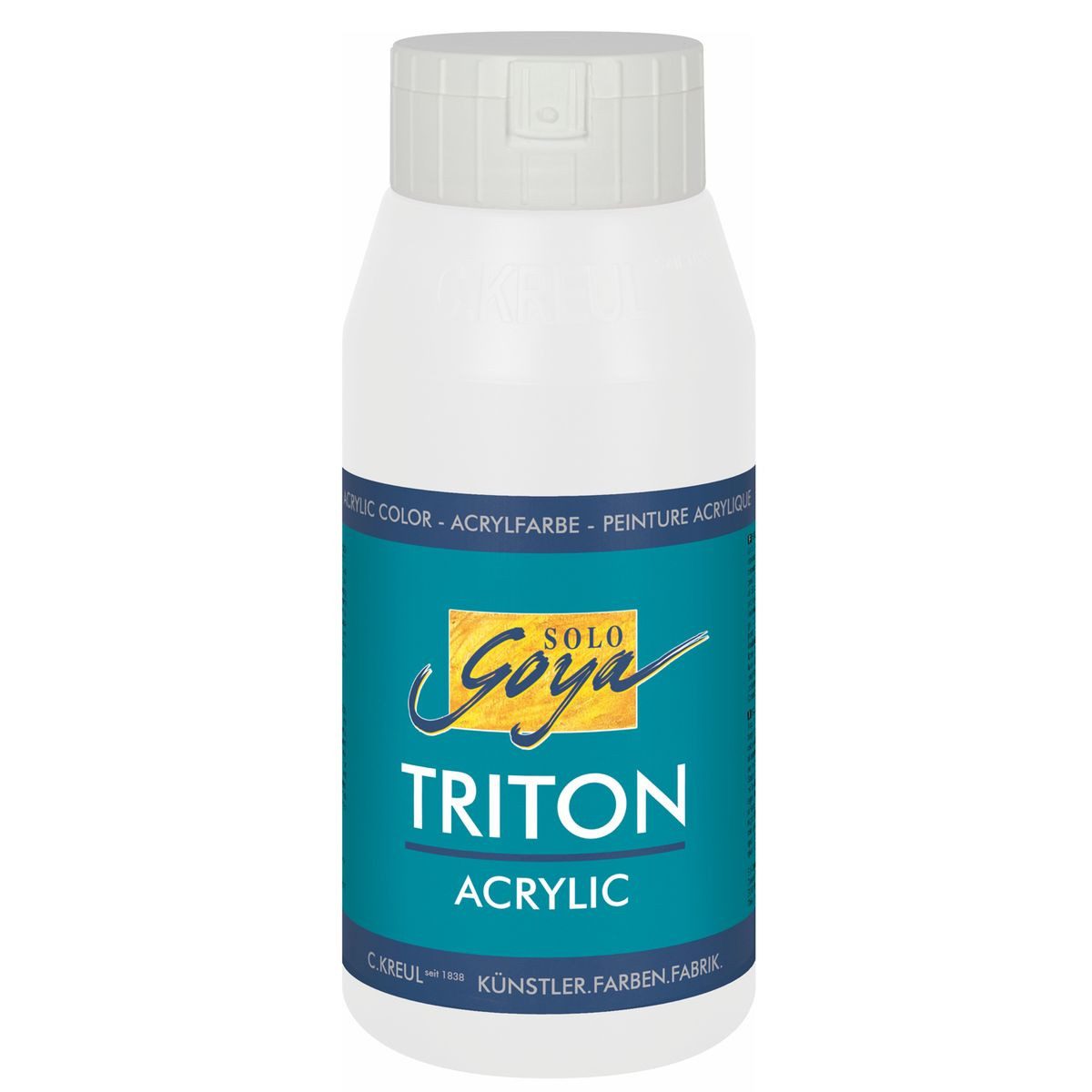 C. KREUL Acrylfarbe KREUL Acrylfarbe SOLO Goya TRITON mischweiß 750ml Flasche