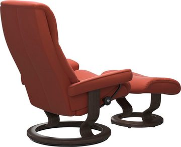 Stressless® Relaxsessel View (Set, Relaxsessel mit Hocker), mit Classic Base, Размер M,Gestell Wenge