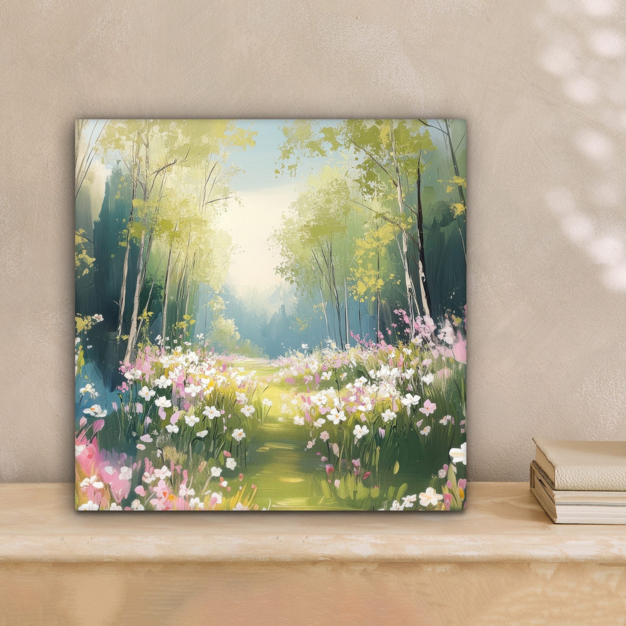 OneMillionCanvasses® Leinwandbild Wald - Malerei - günstig online kaufen