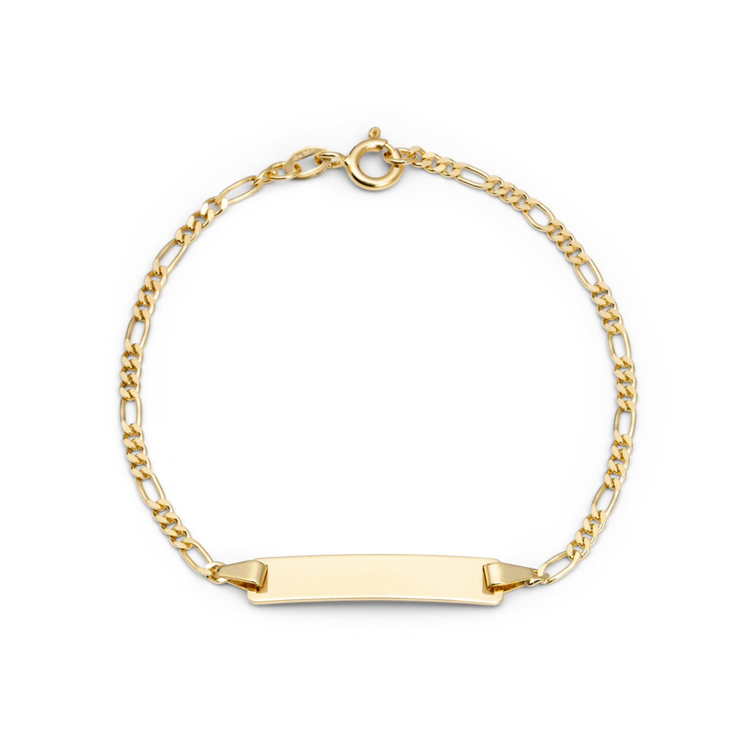 Amor Armband Amor Identarmband für Kinder, Unisex, Gold 375 (Identarmband, 1-tlg)
