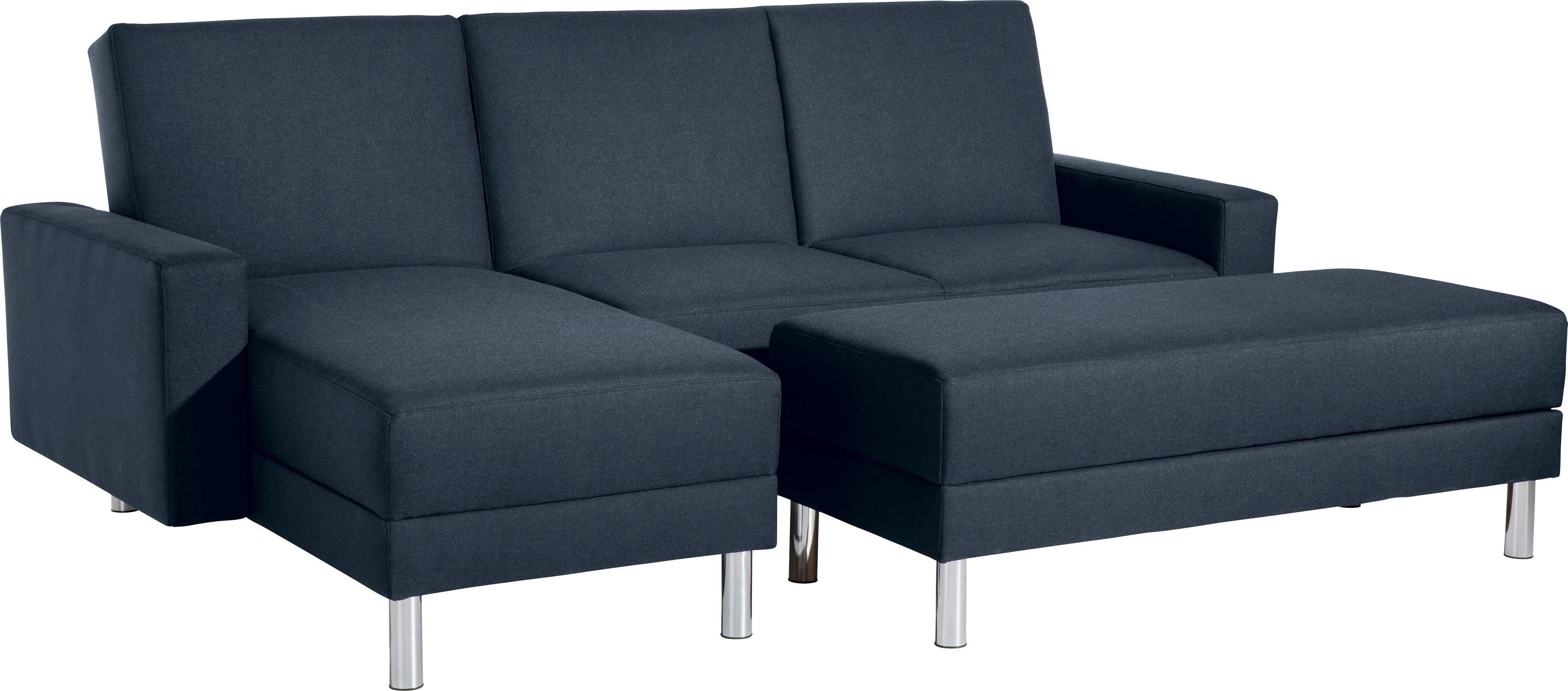 Max Winzer® Schlafsofa Just Rückenverstellung, Fresh, inklusive mit Stauraumhocker