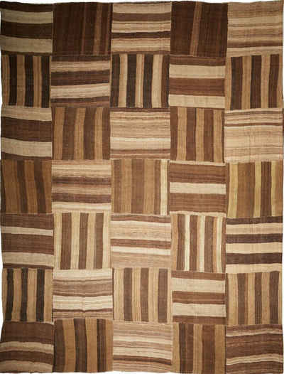 Orientteppich Kelim Fars Antik 429x518 Handgeknüpfter Orientteppich / Perserteppich, Nain Trading, rechteckig, Höhe: 4 mm