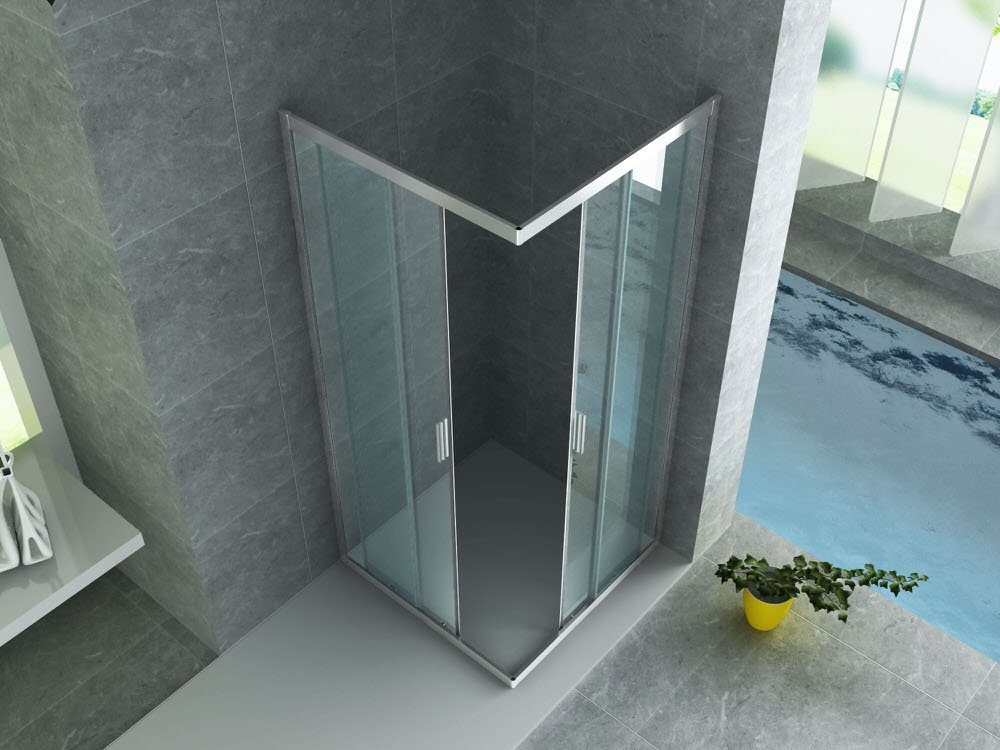 Aloni Eckdusche CR-CE9090, BxT: 90x90 cm, 1-tlg., Komplettrahmen