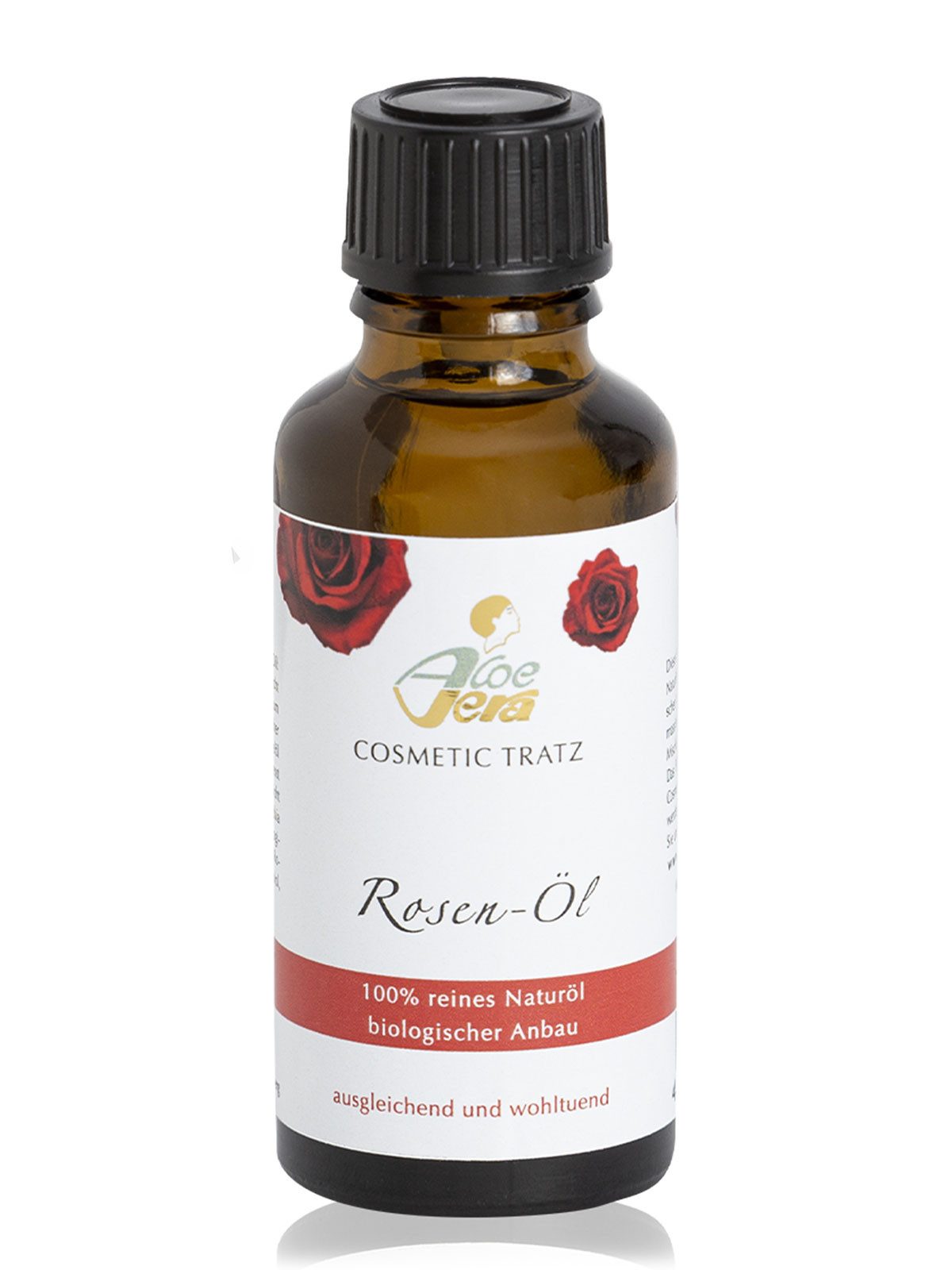 Aloe Vera Cosmetic Tratz Körperöl Rosen Öl SPA PFLEGEÖLE, 1-tlg., 100% reinem ätherischen ÖL, regt zur Feuchtigkeitsaufnahme an