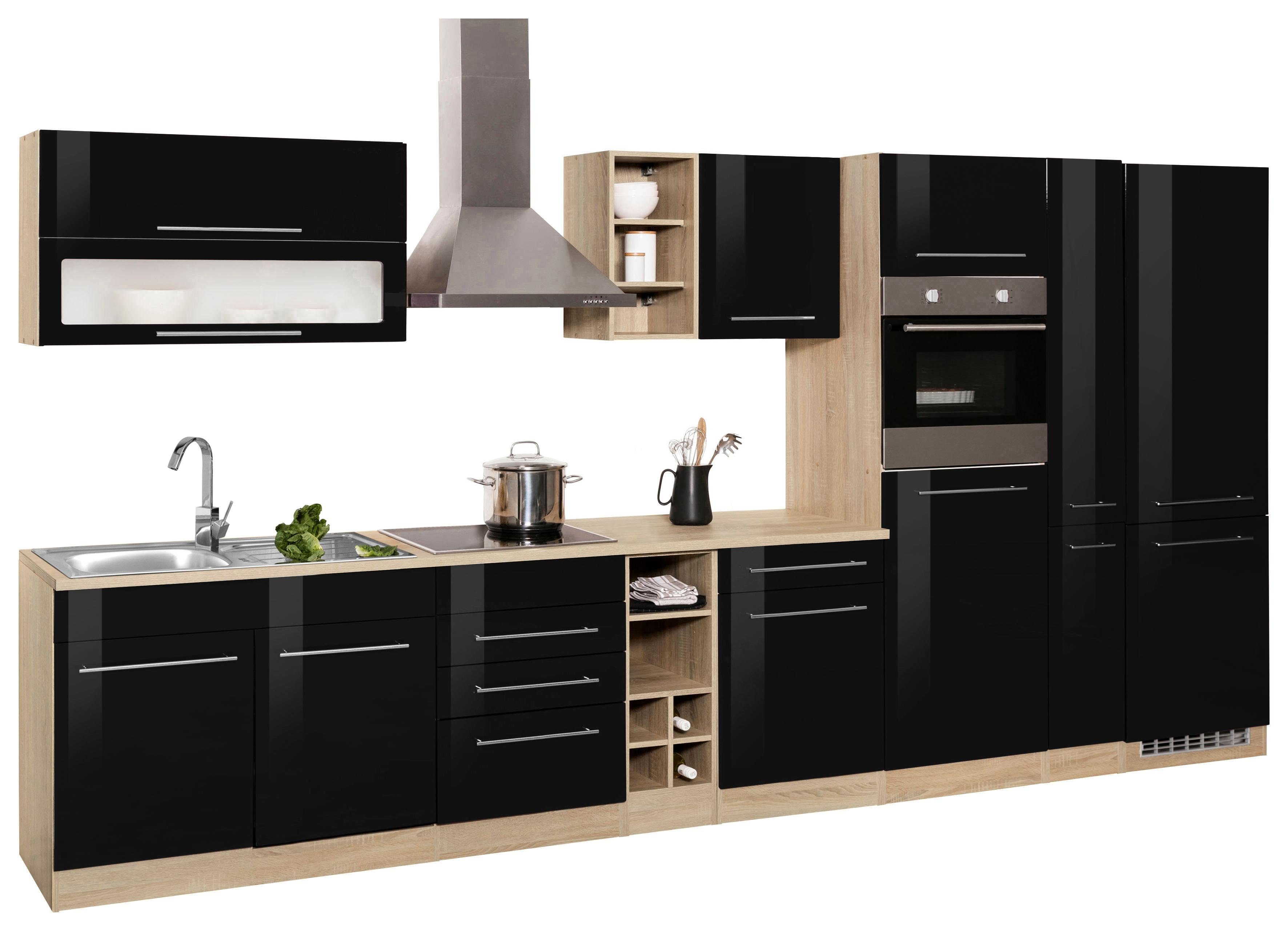 KOCHSTATION Кухниzeile KS-Eton, mit E-Geräten, Breite 390 cm