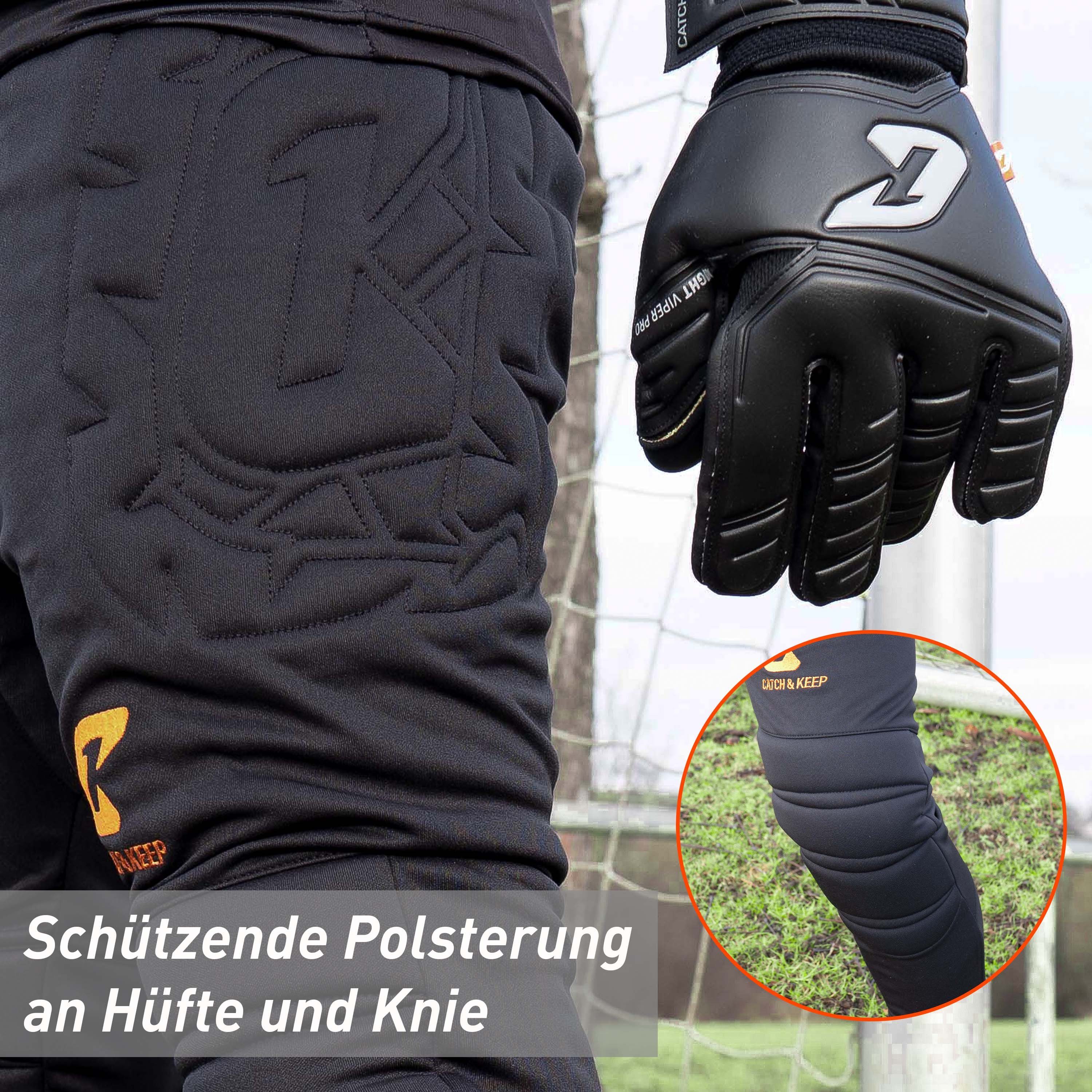 Catch & Keep Torwarthose Torwarthose - Gepolsterte Torwarthose für Kinder und Erwachsene (1er Pack) gepolstert