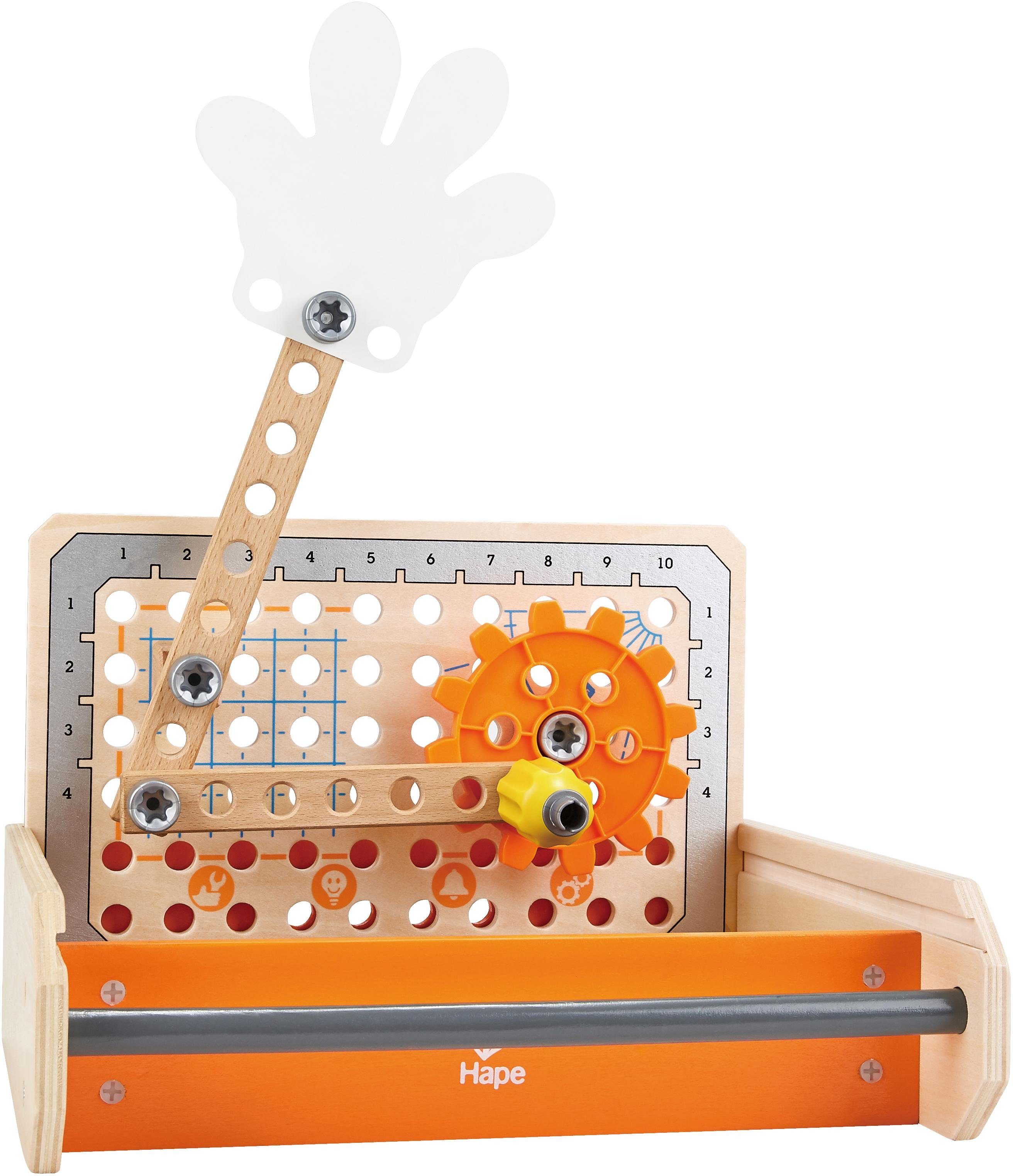 Hape Spielwerkzeugkoffer Tüftler Werkzeugkasten, (32-tlg), aus Holz