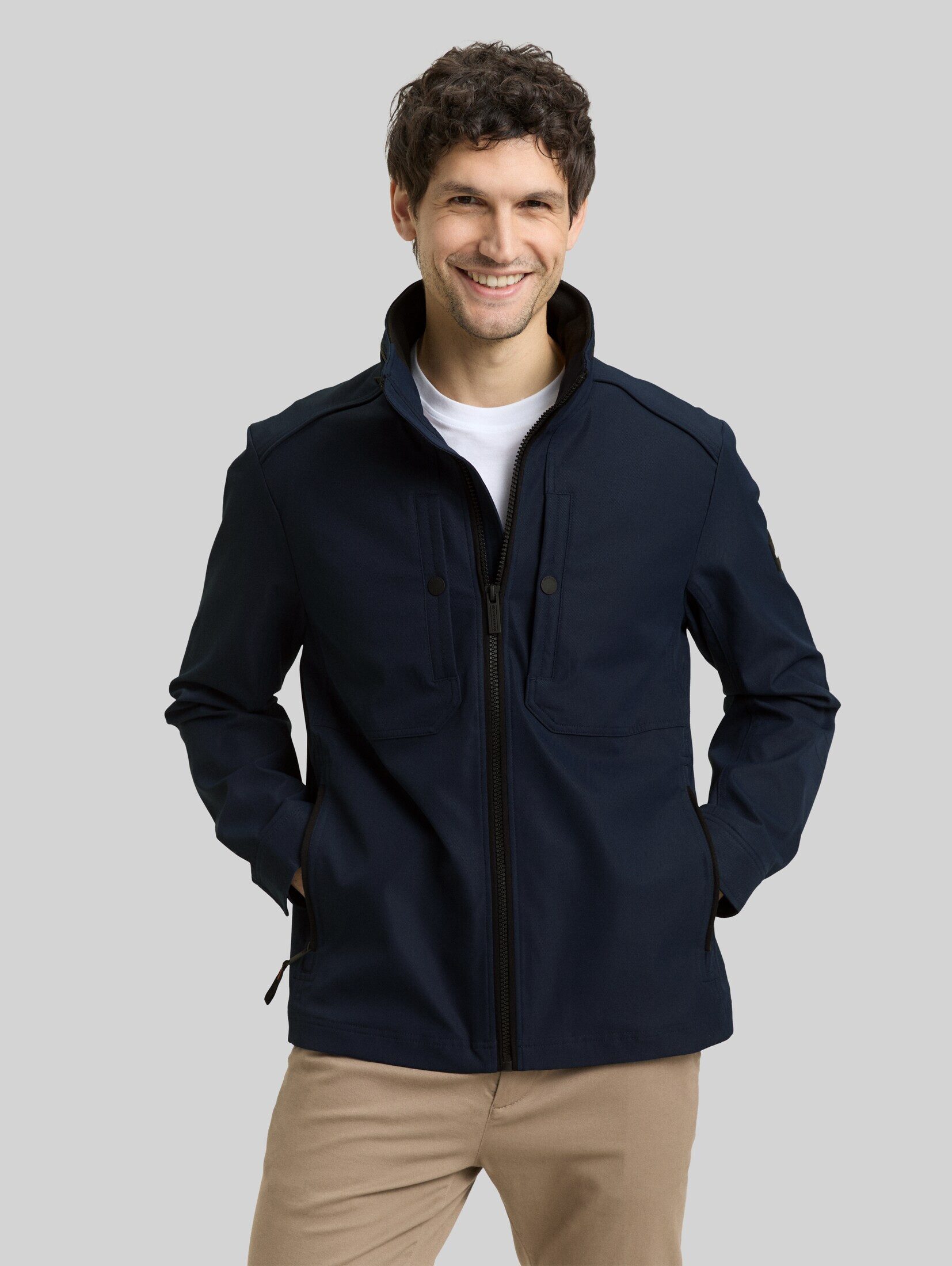 TOM TAILOR Outdoorjacke Jacken Übergangsjacke aus wasserabweisendem Material