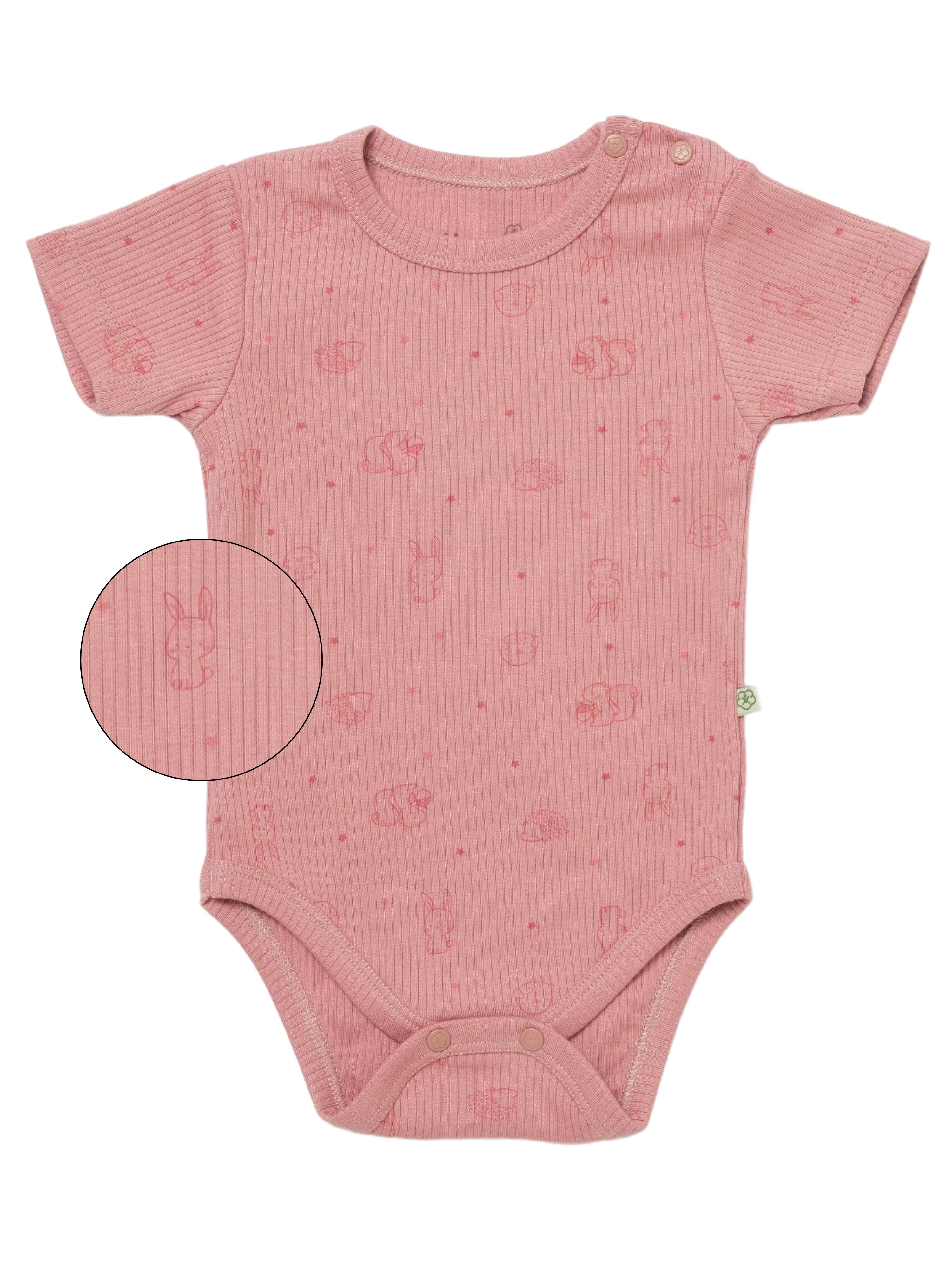 biorganic Kurzarmbody Baby Nature Relax Modal für Jungen und Mädchen Unisex Kurzarm (1-tlg) gerippte Textilstruktur (Ripp), Modal und Bio-Baumwolle, Größe 56 - 86