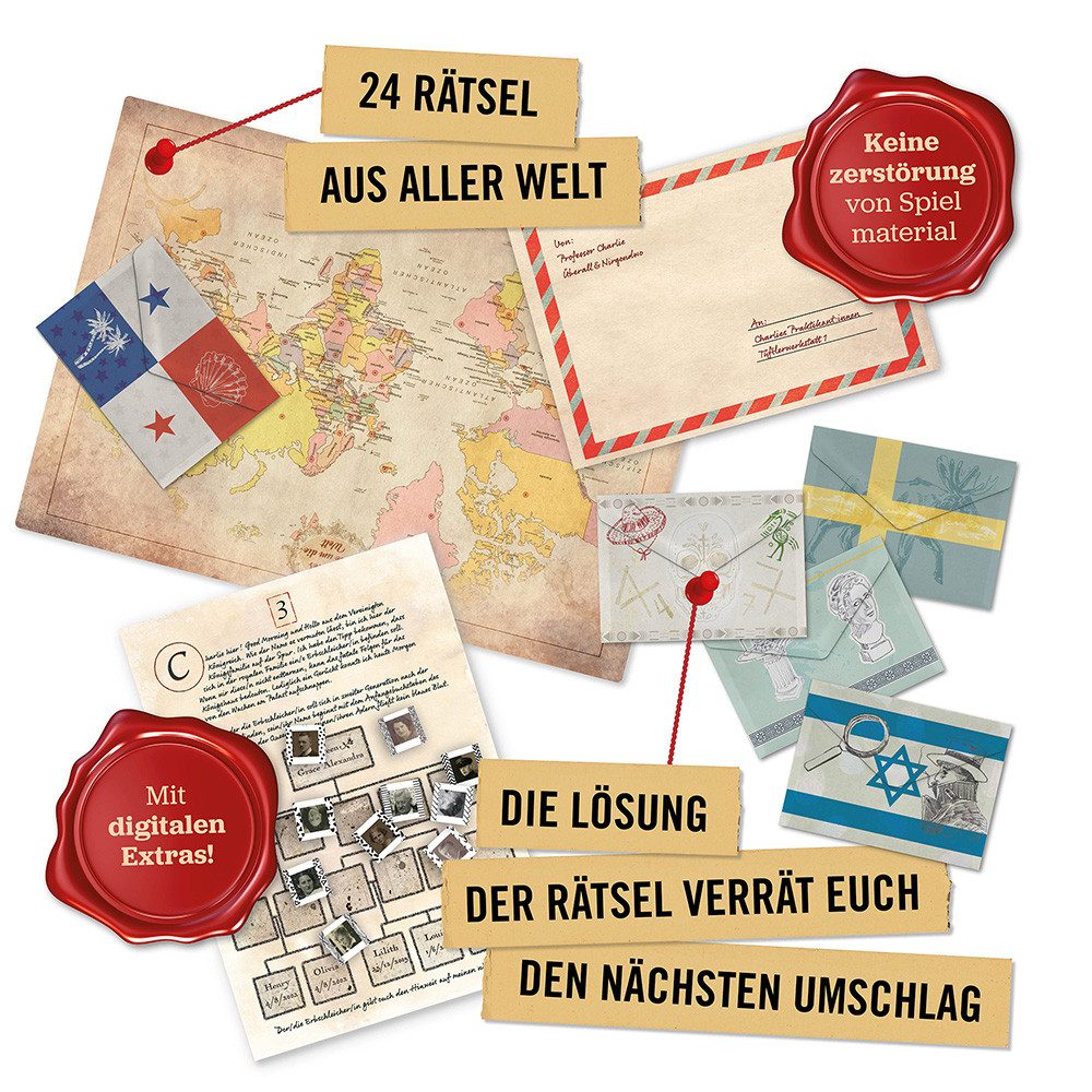 Hidden Games Adventskalender Adventskalender - Professor Charlies Reise um die Welt, Made in Germany