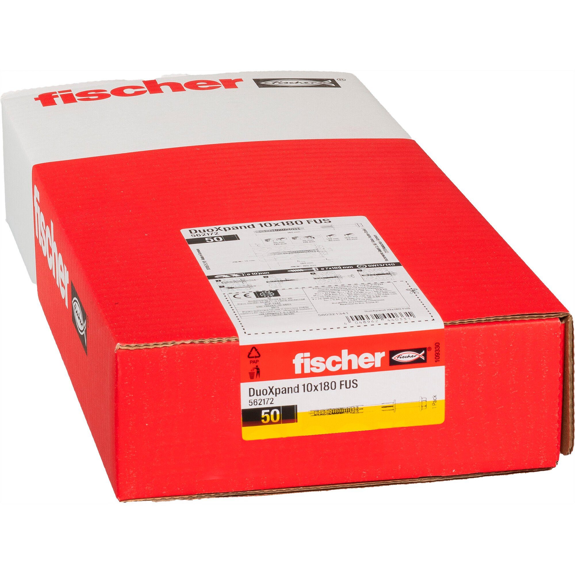 Fischer Universaldübel fischer Langschaftdübel DuoXpand 10x180 FUS