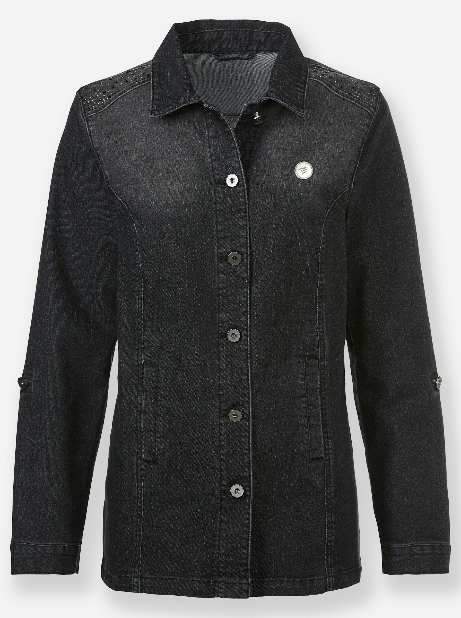 Witt Blusenblazer Jeansbluse Langarm günstig online kaufen