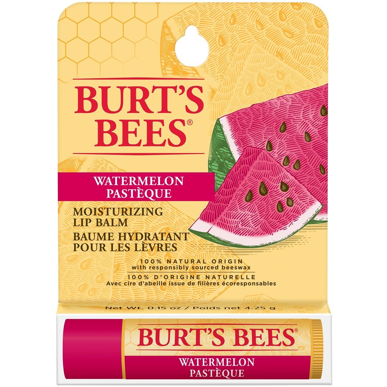 g Lippenbalsam BEES Lip BURT'S Blister 4,25 Watermelon, Balm