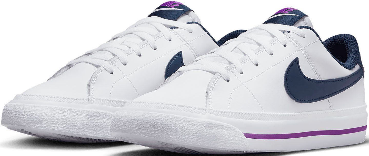 minderwertig Nike Sportswear COURT Sneaker (GS) white/midnight LEGACY